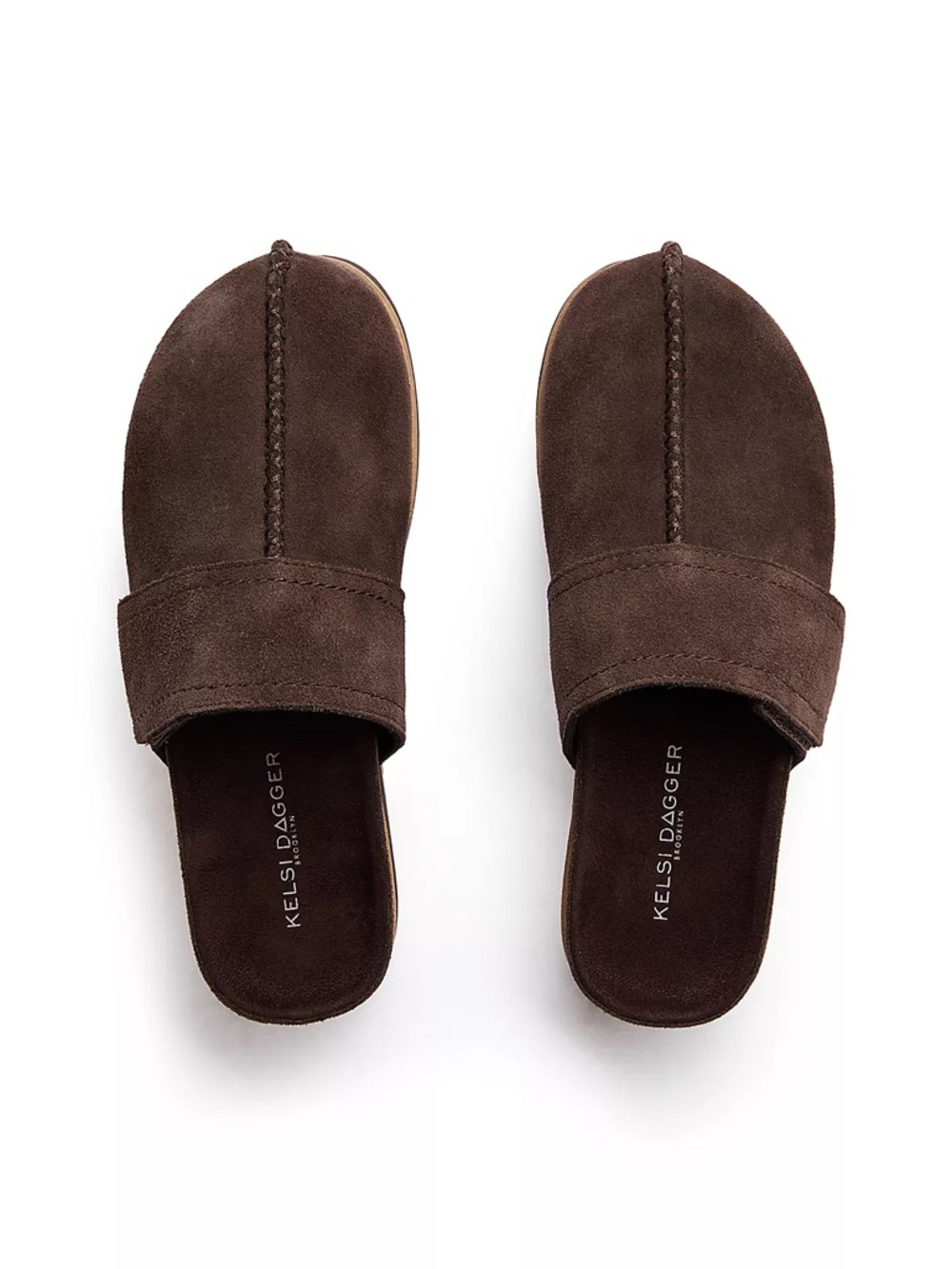 KELSI DAGGER BROOKLYN FIG PLATFORM MULES IN CACAO 7.5 - Picture 3 of 12